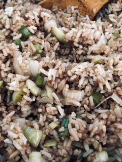 Una foto de Arroz con cebollines