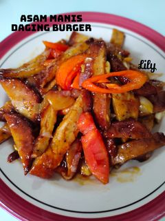 Foto resep Asam Manis Daging Burger