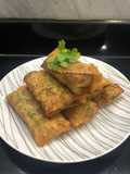 Martabak telur daging daun wansui (daun ketumbar)