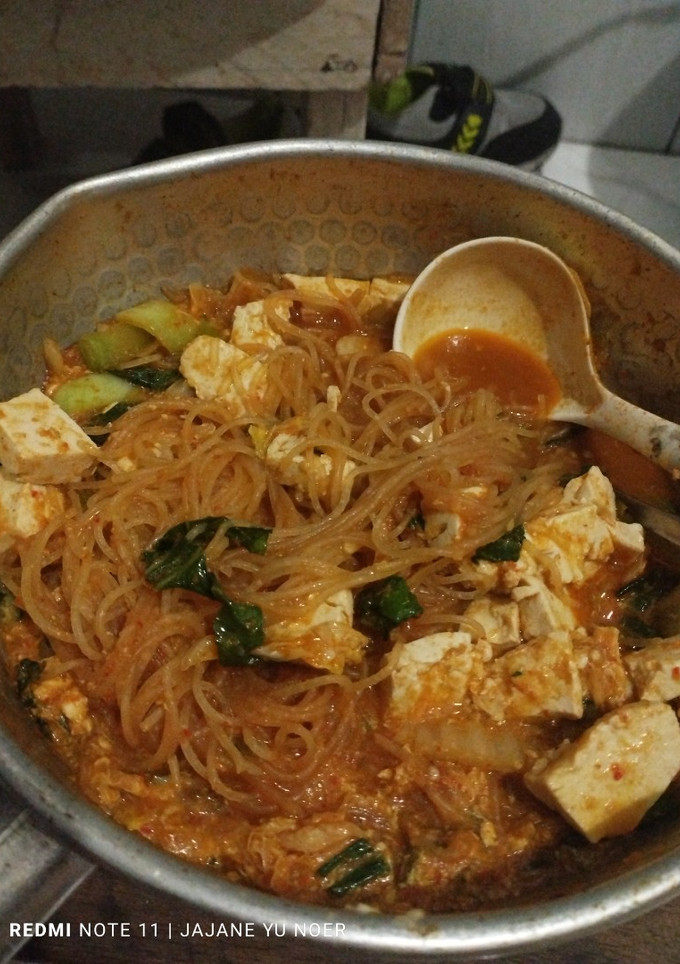 Foto resep Mie hun kuah pedas
