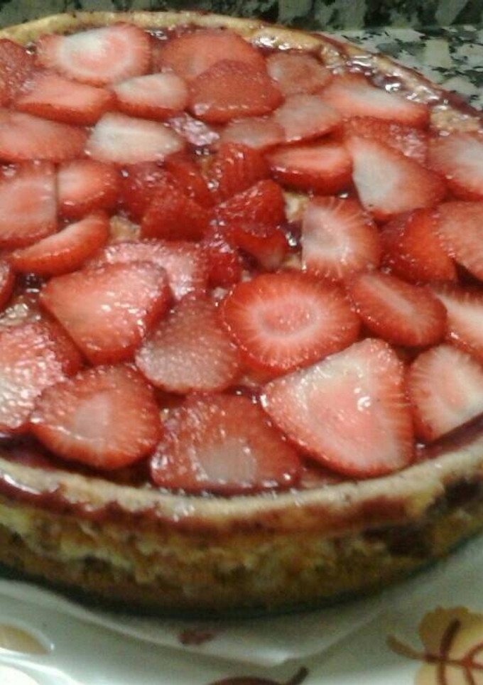 Una foto de Tarta de queso al horno