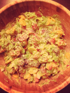 Una foto de Ceviche de brócoli con verduras
