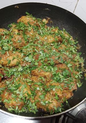 A picture of Muthiya Kabab.
