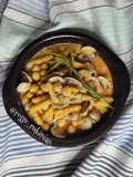 Vongole lupino con pasta di farina di ceci