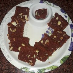 A picture of Gajar pak barfi...🥕🥕.