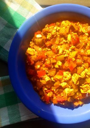 VEGÁN tofus ratatouille recept fotója