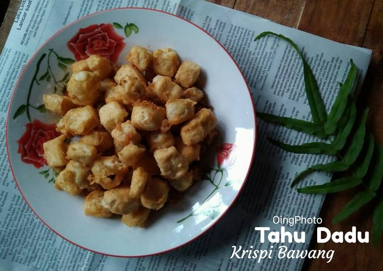 Resep Tahu Dadu Krispi Bawang, Lezat