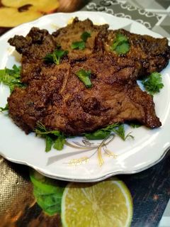 صورة لوصفة ستيك اللحمة بصوص الباربيكيو 🥩😋❤️