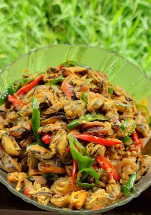 Foto resep Kerang kupas Cabe Ijo