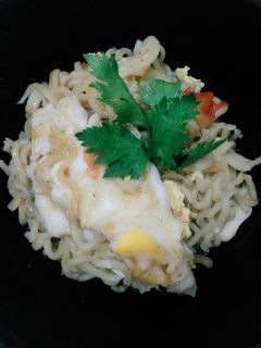 Foto resep Mie instan telur tumis