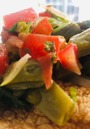 Una foto de Ensalada de nopales
