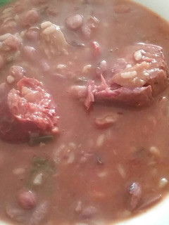 Una foto de Judías pintas con arroz