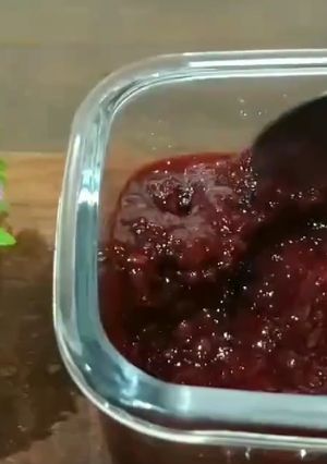 Una foto de Mermelada de frutillas y zarzamora