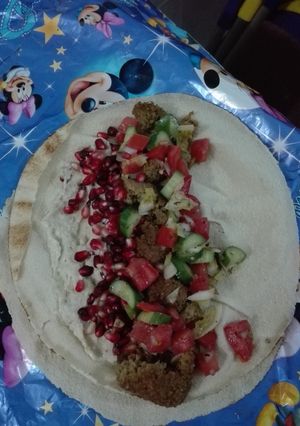 صورة لوصفة سندويش فلافل مسلطن