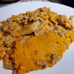 A picture of Enchilada Pasta Bake.
