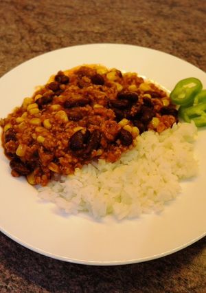 Chilis bab recept fotója