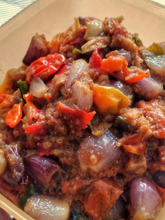 A picture of Sambal Bawang Guluntungan / Spicy Shallot Sambal.