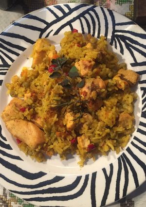 Una foto de Arroz con pollo