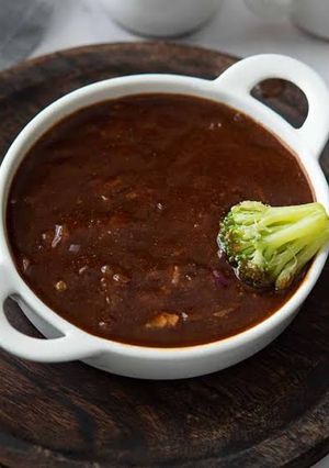 A picture of Black pepper sauce (Asian style).