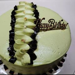 My green tea cake Matcha moousse cake A picture of My green tea cake Matcha moousse cake.