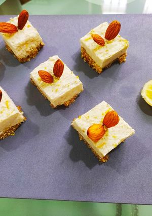 A picture of Dry fruits lemon bar(frozen desserts).