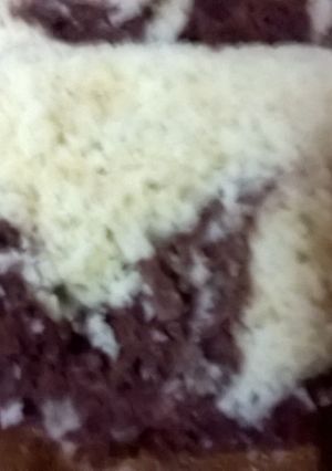Una foto de Budín marmolado al microondas