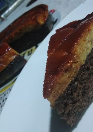 Una foto de Pastel imposible / Chocoflan