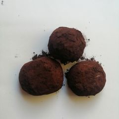 A picture of Dark chocolate truffles.