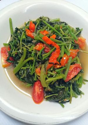 Foto resep Cha bayam dg tomat