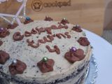 Naked chocolate cake
