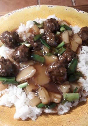 A picture of Polynesian Meatballs.