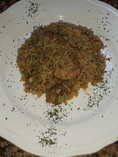 Una foto de Costillas con arroz