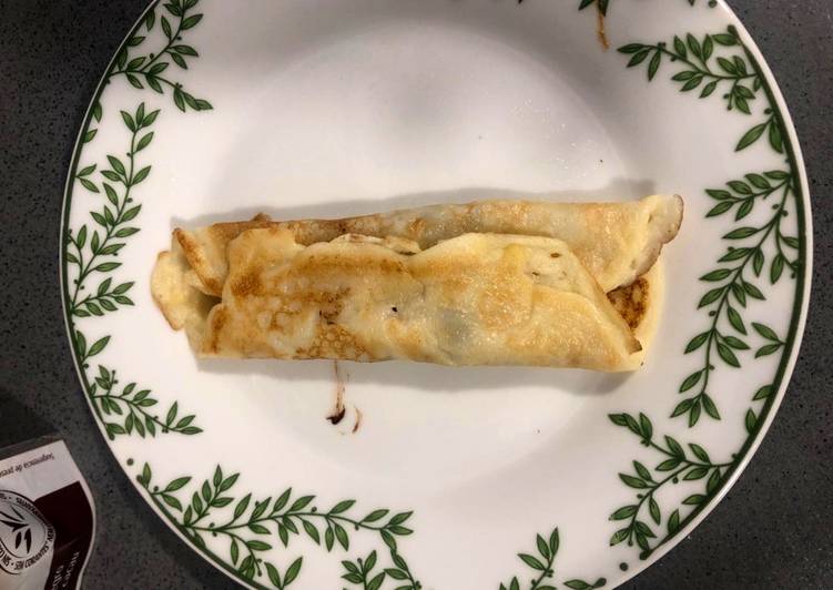 Crepes caseros con chocolate