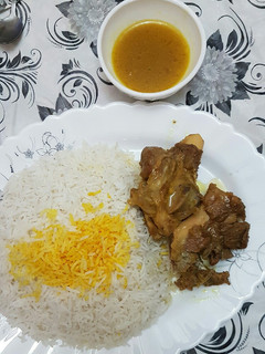 عکسی از دستور چلو ماهیچه