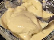 Une photo de crème pistache