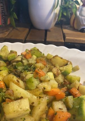 صورة لوصفة خضار سهل وسريع للدايت 🥦🥗
