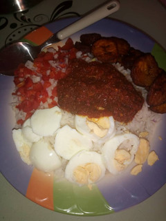 Shinkafa da miya ainihin hoton girkin