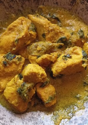 Foto resep Resep makanan diet Ayam kuning kemangi (no minyak, no gula)
