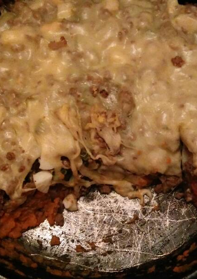 Una foto de Pastel de carne con puré de boniato