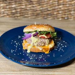 Homemade Pork Burgers 🍔 A picture of Homemade Pork Burgers 🍔.