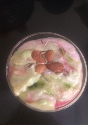 A picture of Rainbow shrikhand.