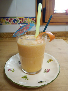 Una foto de Smoothie Papaya/Pera