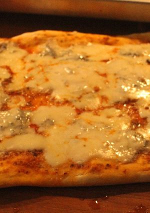 Una foto de Pizza gorgonzoleada