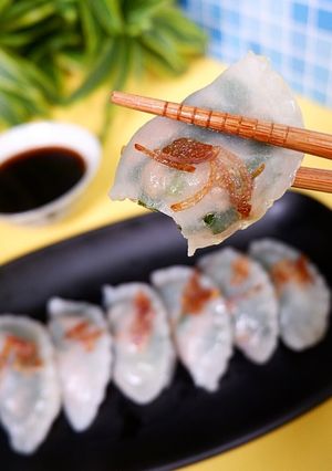 Hình của món Bánh hẹ hấp.