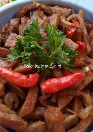 Foto resep Tempe menjes lada hitam