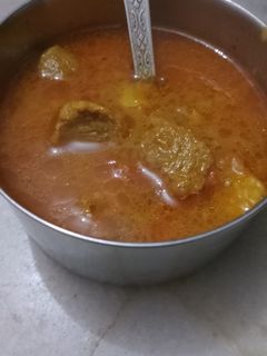 सोयाबीन बड़ी की सब्जी (soyabean badi ki sabzi recipe in Hindi) रेसिपी मुख्य फोटो