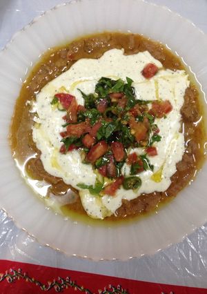 صورة لوصفة الفول بالخلطة السرية