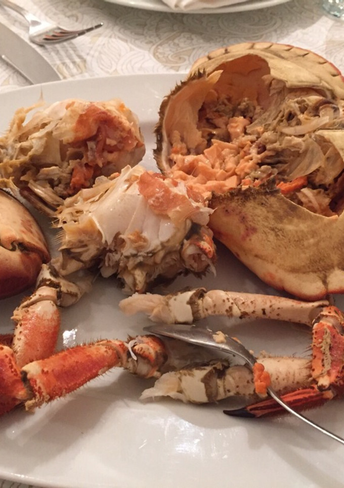 Una foto de Buey de mar cocido para Navidad