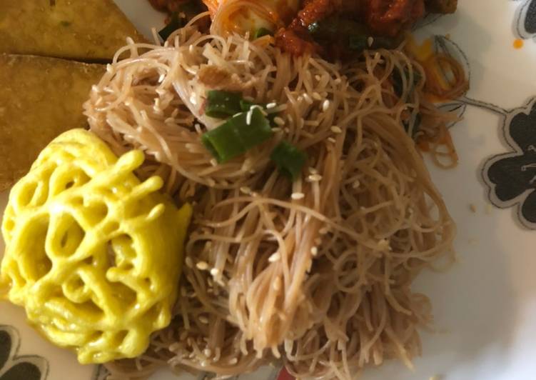 Langkah memasak Bihun Goreng gurih