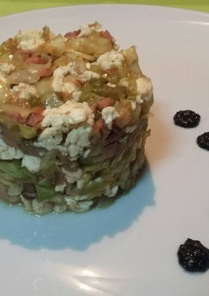 Una foto de Timbal de col china